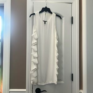 BCBGMAXAZRIA Eren Cutout Sides Sleeveless Dress RARE Designer White size 4